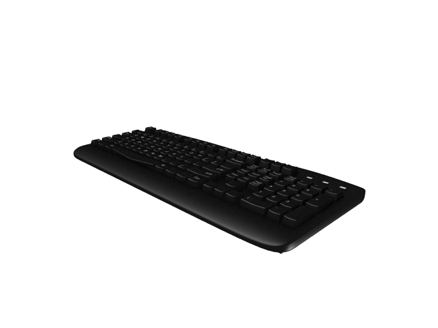 Black keyboard 3D Model