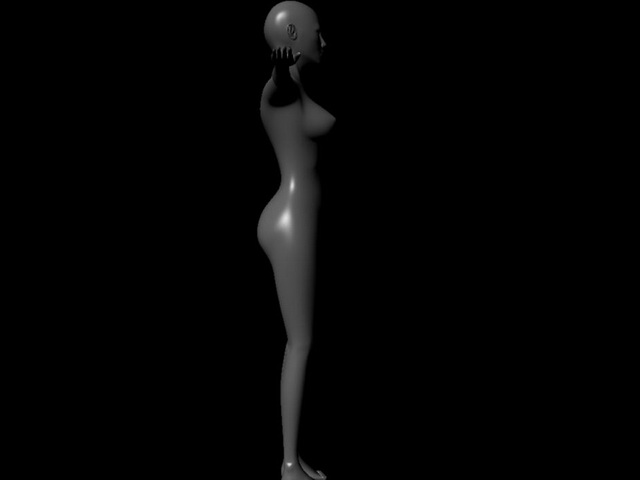 Young woman body 3D Model