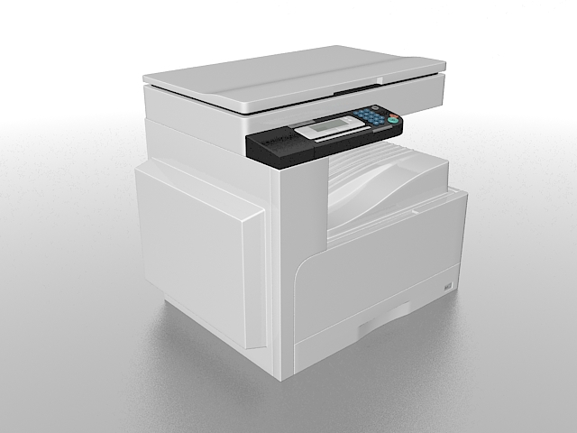 Small office copier 3D Model