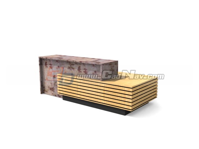 Restaurant reception desk 3D Model