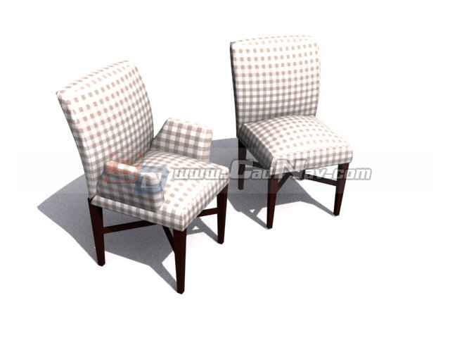 Restaurant dining chairs 3D Model