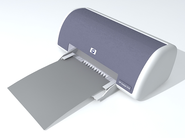 HP laser printer 3D Model