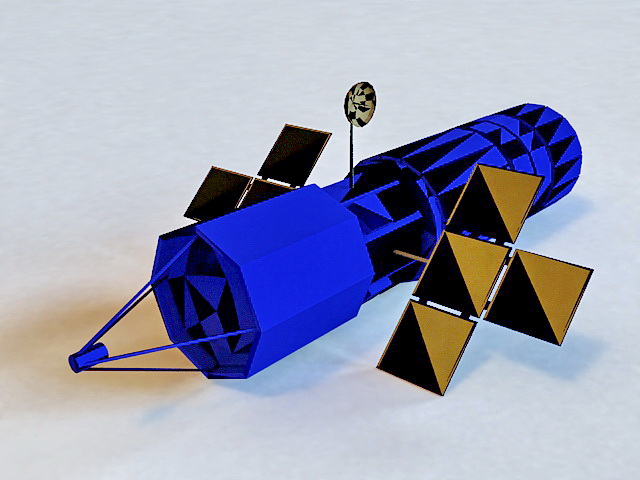 Artificial Satellite 3D Model