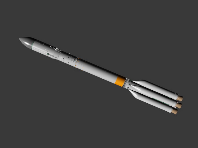 Russian Proton Rocket 3D Model