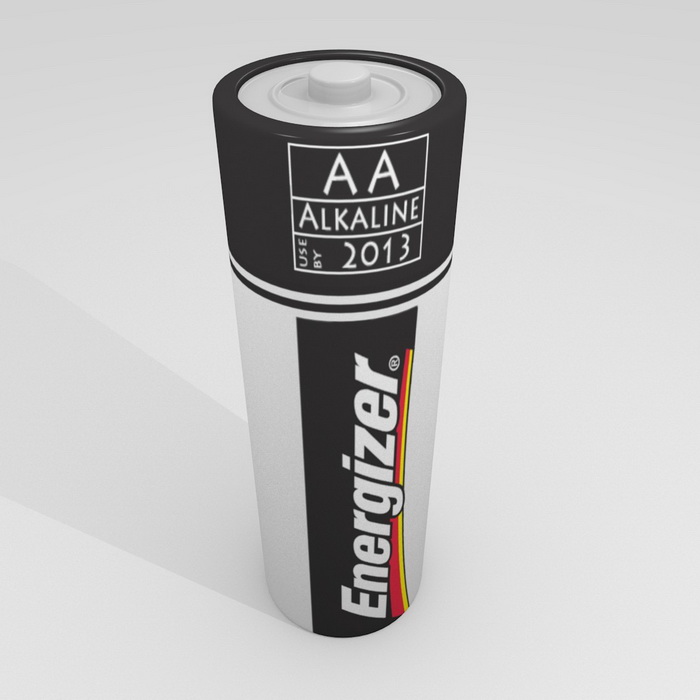 AA Battery 3D Model