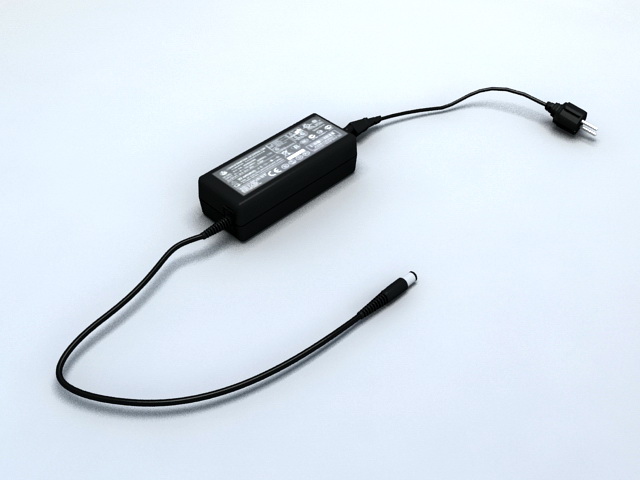 Laptop Power Adapter 3D Model