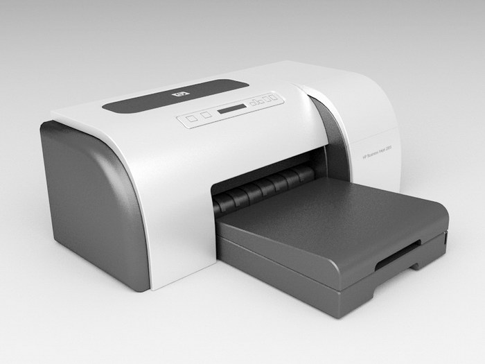 HP LaserJet Printer 3D Model