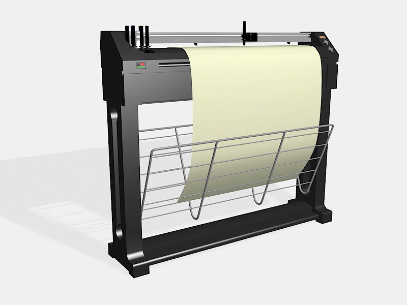 Plotter Printer 3D Model
