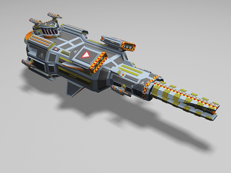 Frigate Spaceship 3D Model