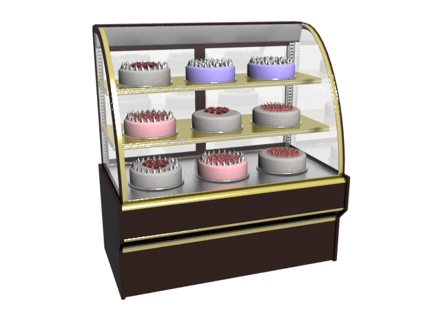Counter Top Cake Showcase 3D Model